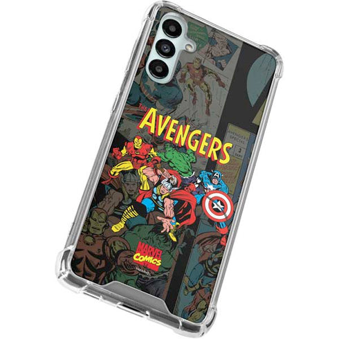 Marvel Classic Comics Avengers Assemble Galaxy A15 5G Clear Case